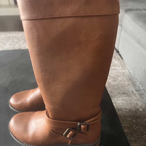 Cat & Jack Other - Cat & Jack Tan Leather Riding Boots